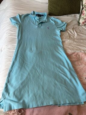 Ralph Lauren Light Blue Polo Mini Dress